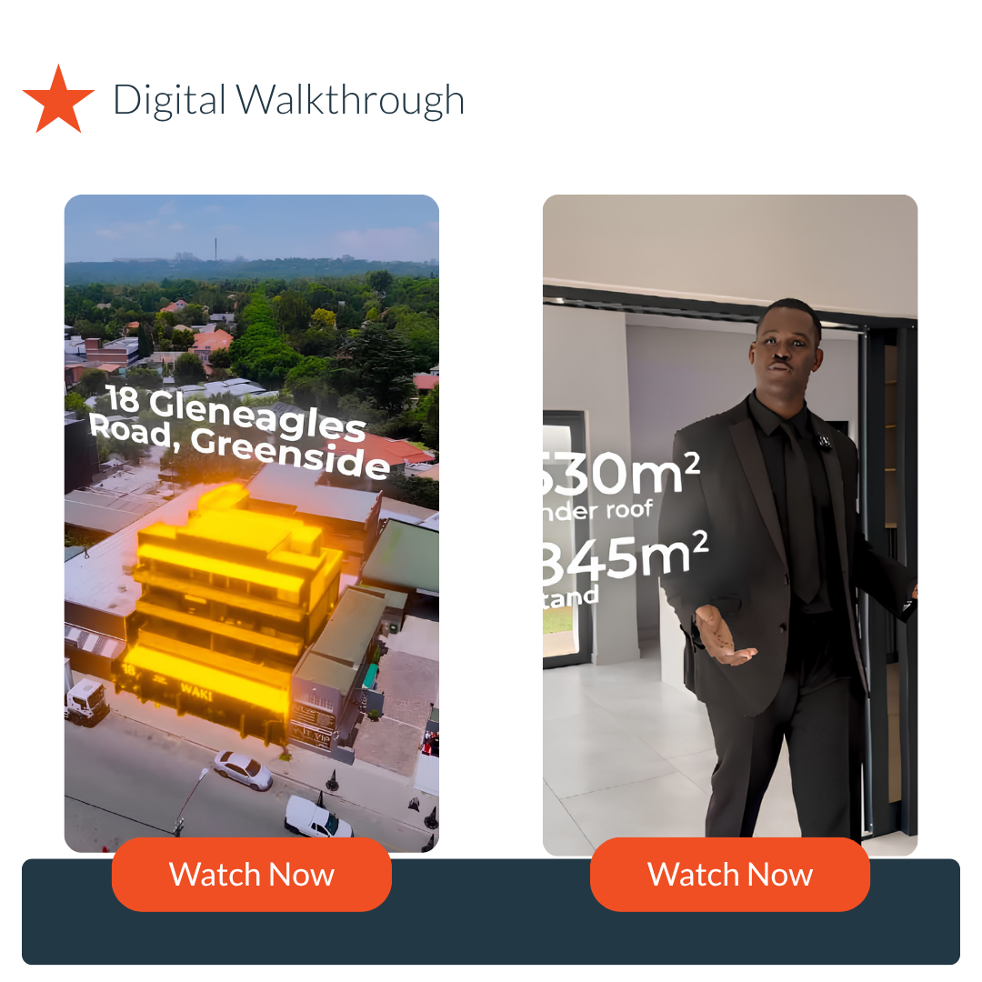 Digital walkthrough video stills